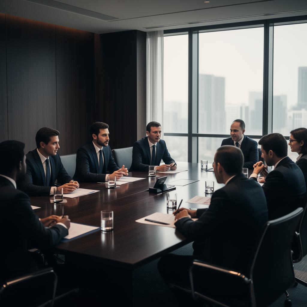 Reunião executiva de consultoria estratégica